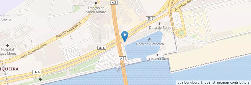Mapa de ubicacion de Doca do Peixe en Portugal, Metropolregion Lissabon, Lissabon, Großraum Lissabon, Alcântara.