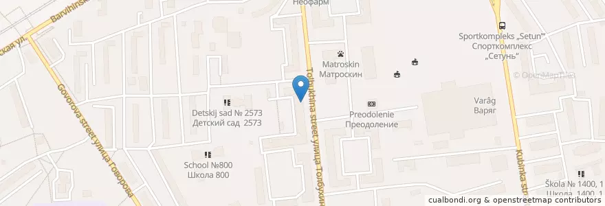Mapa de ubicacion de Горздрав en روسيا, Центральный Федеральный Округ, Москва, Западный Административный Округ, Можайский Район.