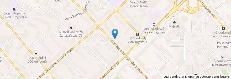Mapa de ubicacion de ПодZемка en Россия, Дальневосточный Федеральный Округ, Хабаровский Край, Городской Округ Хабаровск.