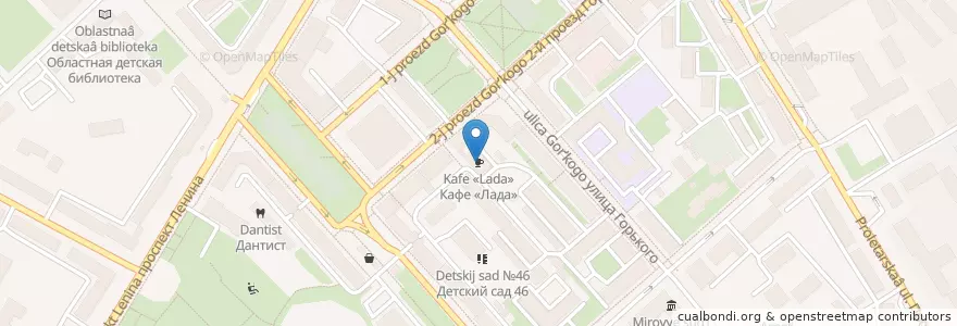 Mapa de ubicacion de Кафе «Лада» en Rusia, Дальневосточный Федеральный Округ, Магаданская Область, Городской Округ Магадан.
