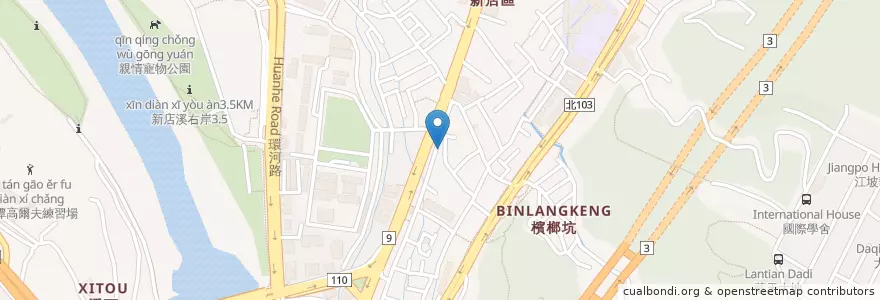 Mapa de ubicacion de 心素緣 en تايوان, تايبيه الجديدة, 新店區.