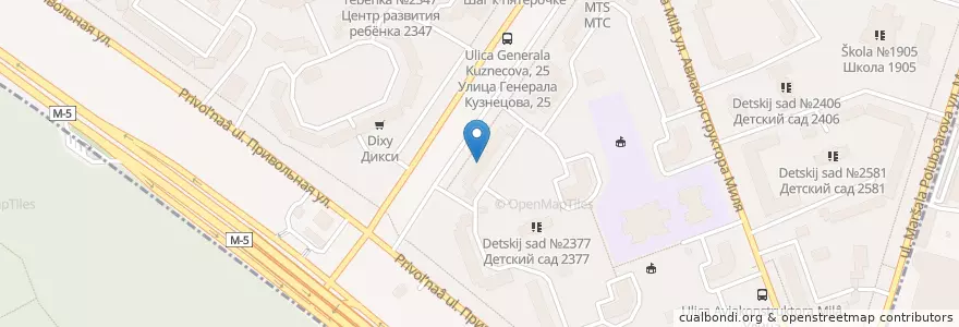 Mapa de ubicacion de МКБ en Russia, Central Federal District, Moscow, South-Eastern Administrative Okrug.
