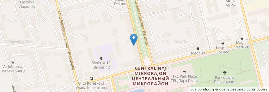 Mapa de ubicacion de МКБ en Rusland, Centraal Federaal District, Oblast Moskou, Городской Округ Электросталь.