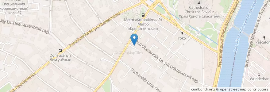 Mapa de ubicacion de ЛУЧиК en Rusland, Centraal Federaal District, Moskou, Центральный Административный Округ, Район Хамовники.