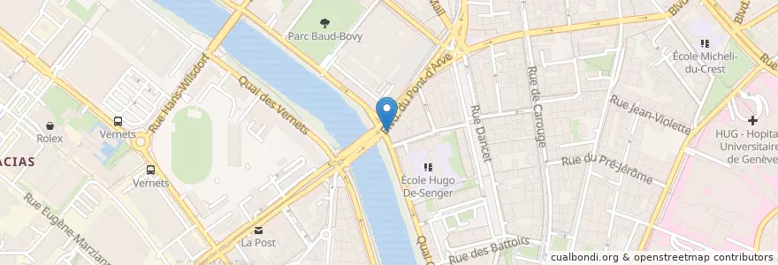 Mapa de ubicacion de Ponte Vecchio en Zwitserland, Genève, Genève, Genève.