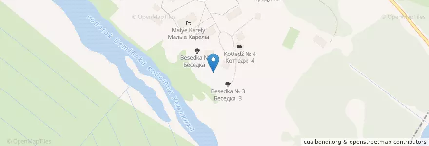 Mapa de ubicacion de Беседка № 2 en Russia, Northwestern Federal District, Arkhangelsk Oblast, Primorsky District, Уемское Сельское Поселение.
