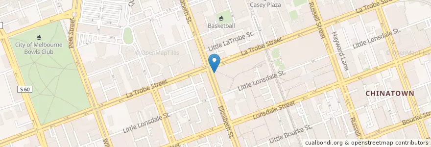Mapa de ubicacion de Bank of Melbourne en Australie, Victoria, City Of Melbourne.