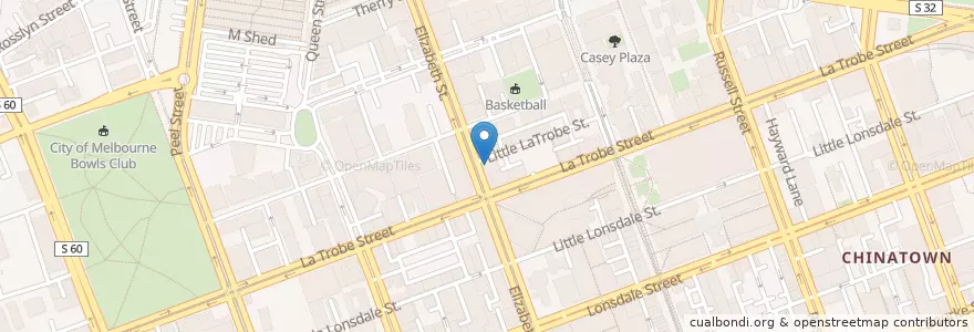 Mapa de ubicacion de Gloria Jean's Coffees en Australien, Victoria, City Of Melbourne.