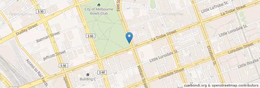 Mapa de ubicacion de Flexicar en Australia, Victoria, City Of Melbourne.