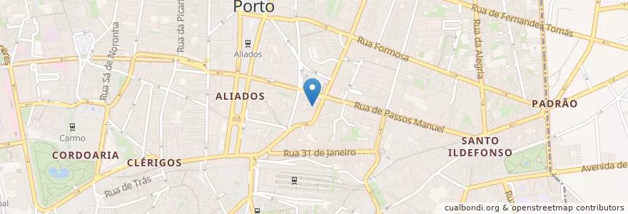 Mapa de ubicacion de Icaraí en Portekiz, Norte, Área Metropolitana Do Porto, Porto, Porto, Cedofeita, Santo Ildefonso, Sé, Miragaia, São Nicolau E Vitória.