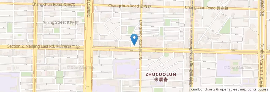 Mapa de ubicacion de 電商咖啡 en تایوان, 新北市, تایپه, 中山區.