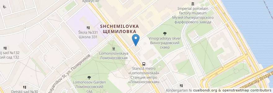 Mapa de ubicacion de Sberbank en Russia, Northwestern Federal District, Leningrad Oblast, Saint Petersburg, Nevsky District, Ивановский Округ.