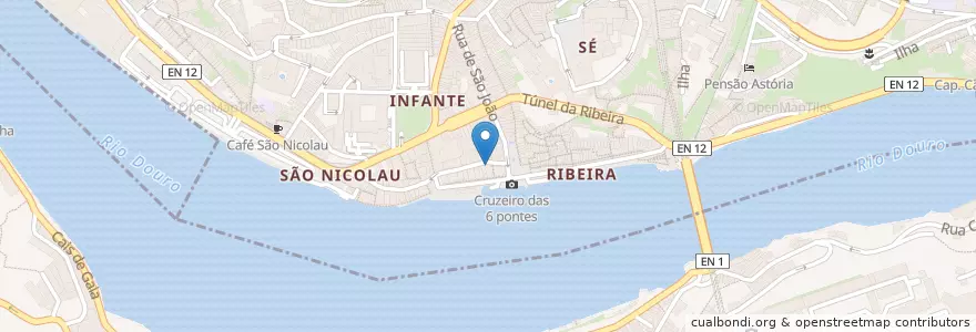 Mapa de ubicacion de Paparocco en 葡萄牙, 北部大區, Porto, Área Metropolitana Do Porto, Porto, Vila Nova De Gaia, Santa Marinha E São Pedro Da Afurada.
