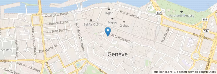 Mapa de ubicacion de Cabaret Crazy Paradise en Switzerland, Geneva, Geneva, Geneva.