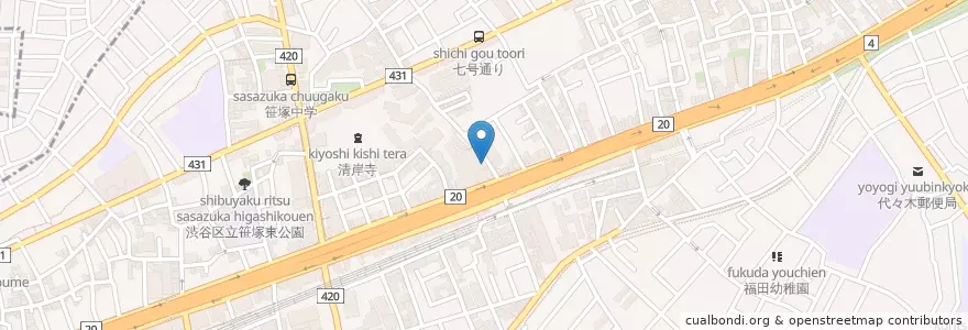 Mapa de ubicacion de 武藤歯科 en Japão, Tóquio, 渋谷区.