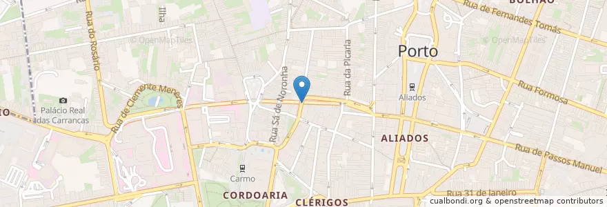 Mapa de ubicacion de Diplomata en ポルトガル, ノルテ, Área Metropolitana Do Porto, Porto, Porto, Cedofeita, Santo Ildefonso, Sé, Miragaia, São Nicolau E Vitória.
