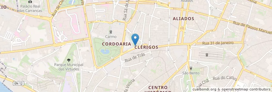 Mapa de ubicacion de Parque de estacionamento Saba Praça Lisboa - Porto en Portugal, Nord, Área Metropolitana Do Porto, Porto, Porto, Cedofeita, Santo Ildefonso, Sé, Miragaia, São Nicolau E Vitória.