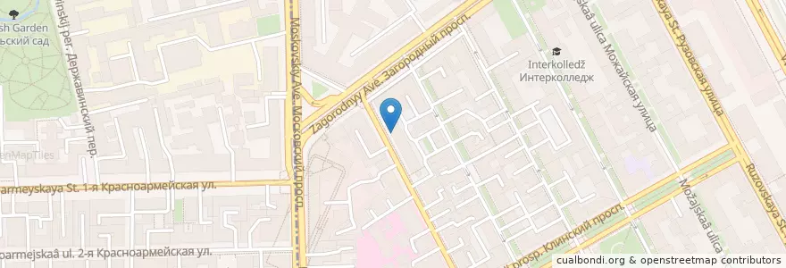 Mapa de ubicacion de Beer House en Rusia, Северо-Западный Федеральный Округ, Óblast De Leningrado, San Petersburgo, Адмиралтейский Район, Округ Семёновский.