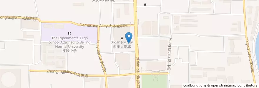 Mapa de ubicacion de Trojan Fairy Restaurant en 中国, 北京市, 河北省, 西城区.