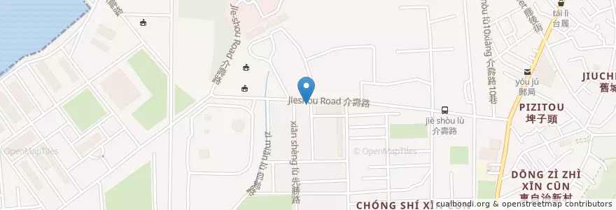 Mapa de ubicacion de 劉家酸白菜火鍋二館 en Taiwan, Kaohsiung, 左營區.