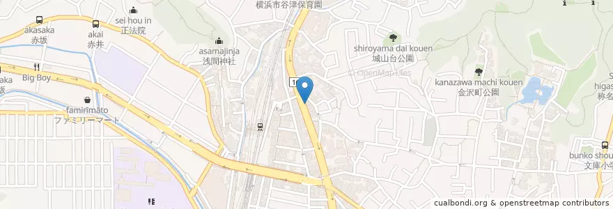 Mapa de ubicacion de スナック有里 en ژاپن, 神奈川県, 横浜市, 金沢区.