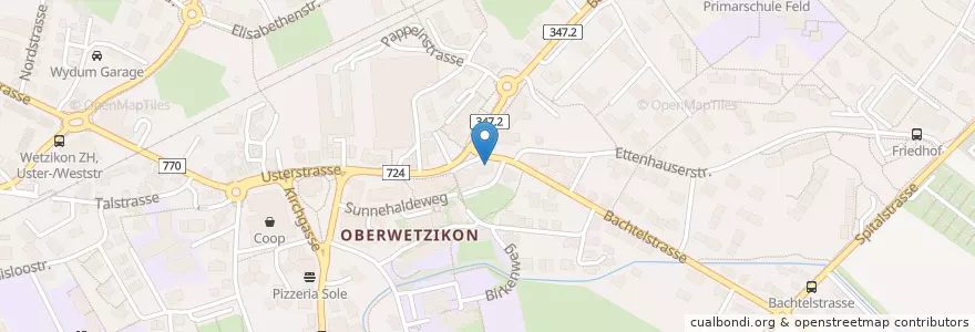 Mapa de ubicacion de EasyDent en Suisse, Zurich, Bezirk Hinwil, Wetzikon (Zh).