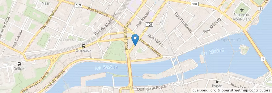 Mapa de ubicacion de Salle du Faubourg en Svizzera, Ginevra, Ginevra, Ginevra.