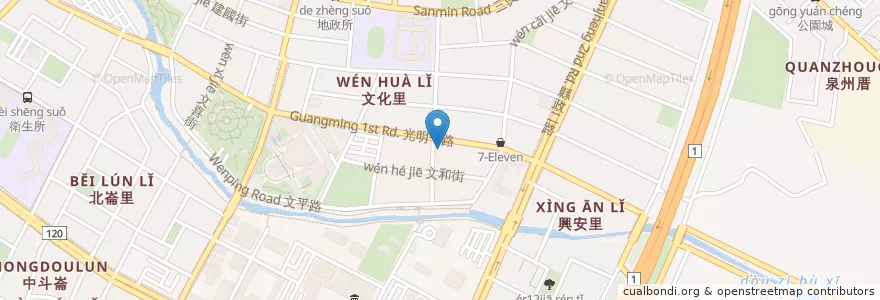 Mapa de ubicacion de 玉山商業銀行 en Taiwán, Provincia De Taiwán, Condado De Hsinchu, 竹北市.
