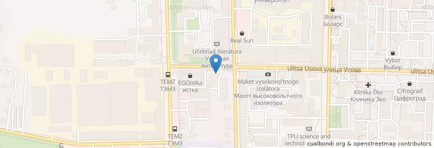 Mapa de ubicacion de Jam en Rusland, Federaal District Siberië, Томская Область, Томский Район, Городской Округ Томск.
