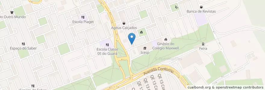 Mapa de ubicacion de Subway en ブラジル, Região Integrada De Desenvolvimento Do Distrito Federal E Entorno, 中西部地域, 連邦直轄区, Região Geográfica Intermediária Do Distrito Federal, Região Geográfica Imediata Do Distrito Federal, Guará.