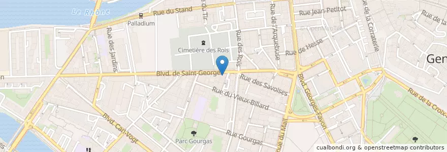 Mapa de ubicacion de Restaurant Odéon en Schweiz, Genf, Genf, Genf.