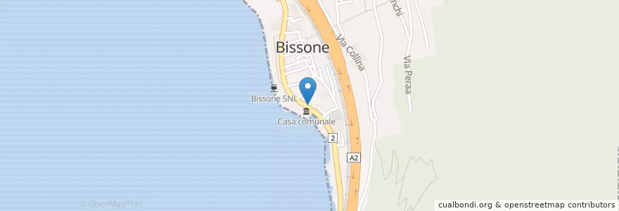 Mapa de ubicacion de Cantinetta Caprese en Suíça, Tessino, Distretto Di Lugano, Lago Di Lugano, Circolo Del Ceresio, Bissone.