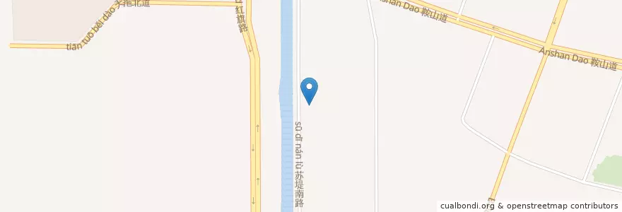 Mapa de ubicacion de Tianjin Hospital for Infectious Disease en China, Tianjin, Hebei, Nankai District.