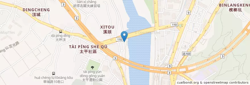 Mapa de ubicacion de 萬善祠 en 臺灣, 新北市, 新店區.