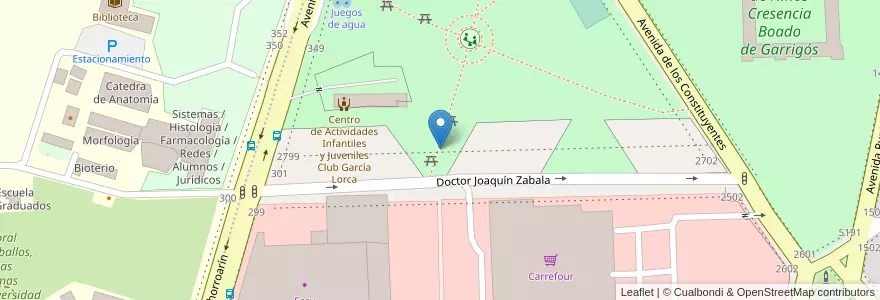 Mapa de ubicacion de 226 - Parque La Paternal en الأرجنتين, Ciudad Autónoma De Buenos Aires, Buenos Aires, Comuna 15.