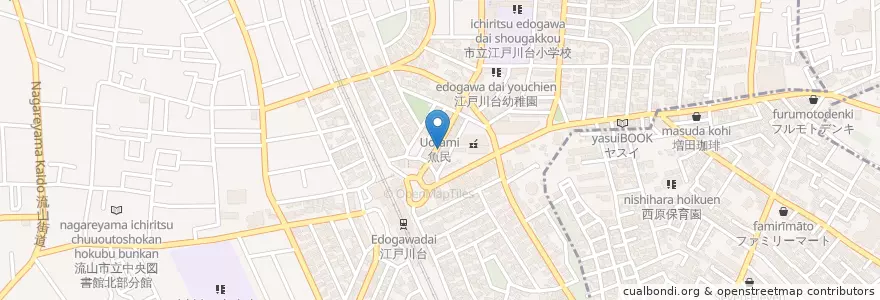 Mapa de ubicacion de しちりん en 日本, 千葉県, 流山市.
