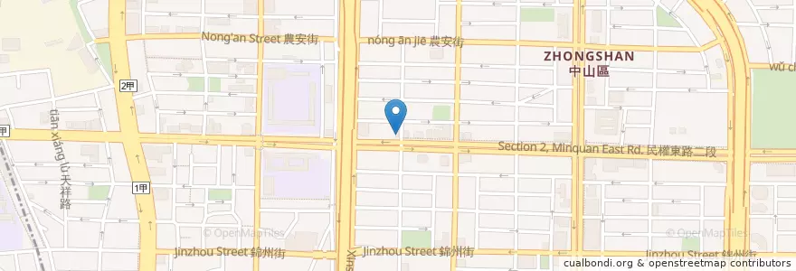 Mapa de ubicacion de 義式烘焙房 en 臺灣, 新北市, 臺北市, 中山區.