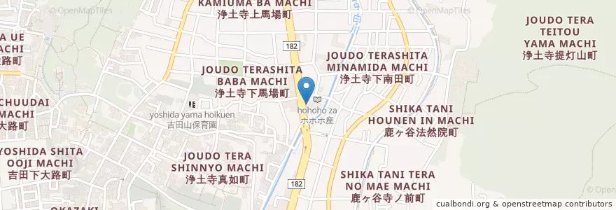 Mapa de ubicacion de ダックス en Japon, Préfecture De Kyoto, 京都市, 左京区.