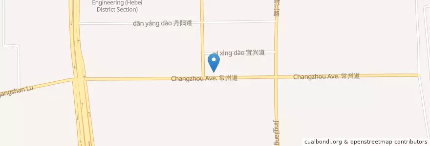 Mapa de ubicacion de He Dong Orthopedics Hospital en China, Tianjin, Hebei, 河东区 (Hedong).