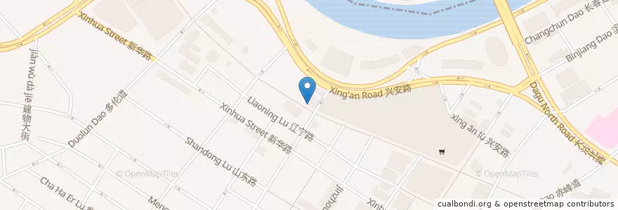Mapa de ubicacion de Tianjin Ophthalmic Hospital en China, Tianjin, Hebei, Heping District.