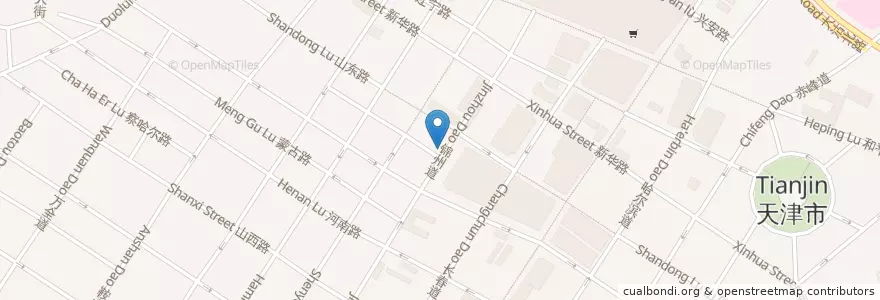 Mapa de ubicacion de He Ping No.13 Kindergarten en China, Tianjin, Hebei, 和平区 (Heping).