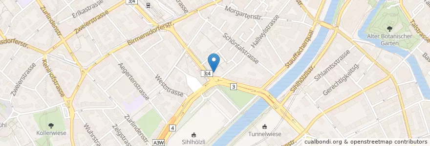 Mapa de ubicacion de Domino's en Швейцария, Цюрих, Bezirk Zürich, Цюрих.