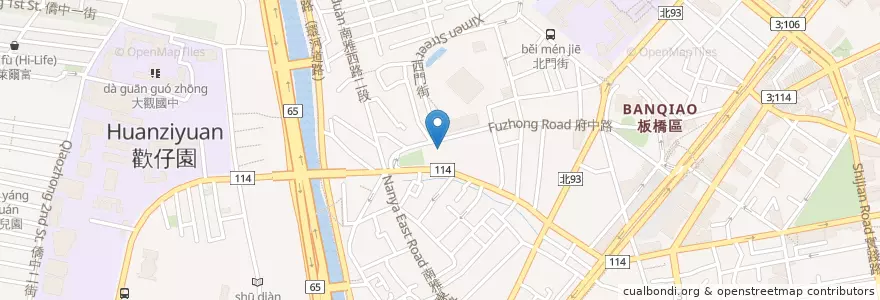 Mapa de ubicacion de 大眾廟 en تايوان, تايبيه الجديدة, 板橋區.