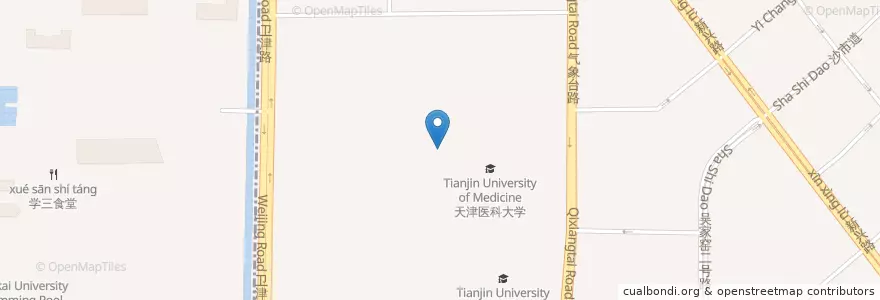 Mapa de ubicacion de 天津医科大学图书馆 en 中国, 天津市, 河北省, 和平区 (Heping).