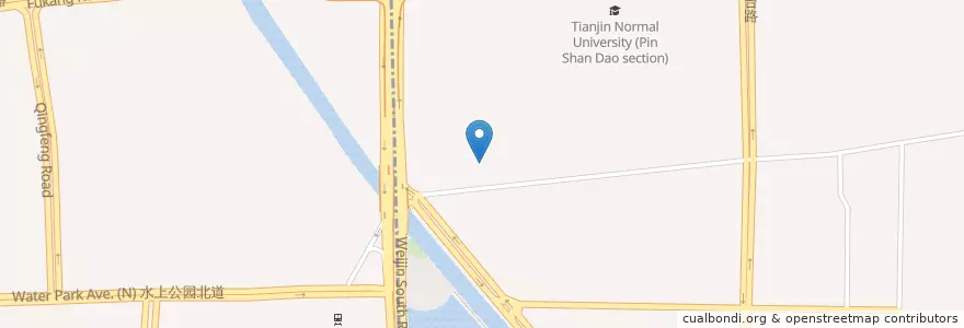 Mapa de ubicacion de Tianjin Normal University Affiliated Elementary School en China, Tianjin, Hebei, Nankai District, Hexi District.