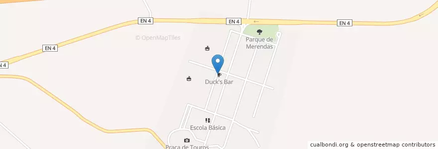 Mapa de ubicacion de Duck's Bar en ポルトガル, Alentejo, Alentejo Central, Portalegre, Elvas, Terrugem E Vila Boim.
