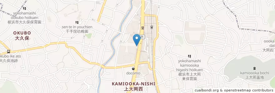 Mapa de ubicacion de 大戸屋 ごはん処 en اليابان, كاناغاوا, 横浜市, 港南区.