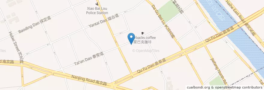 Mapa de ubicacion de No. 59 Middle school en China, Tianjin, Hebei, 和平区 (Heping).