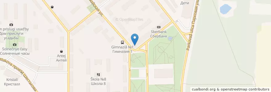 Mapa de ubicacion de Отделение связи №140080 en Rusia, Distrito Federal Central, Óblast De Moscú, Городской Округ Лыткарино.