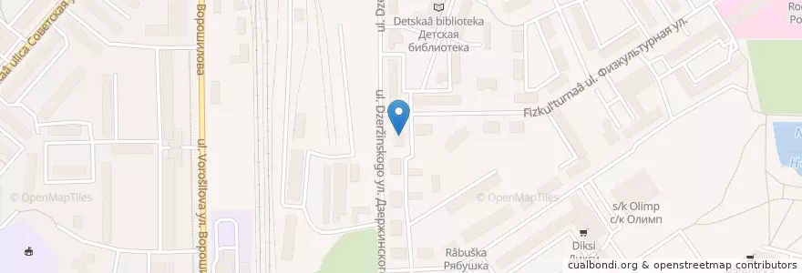 Mapa de ubicacion de Отделение связи №142205 en Russie, District Fédéral Central, Oblast De Moscou, Городской Округ Серпухов.